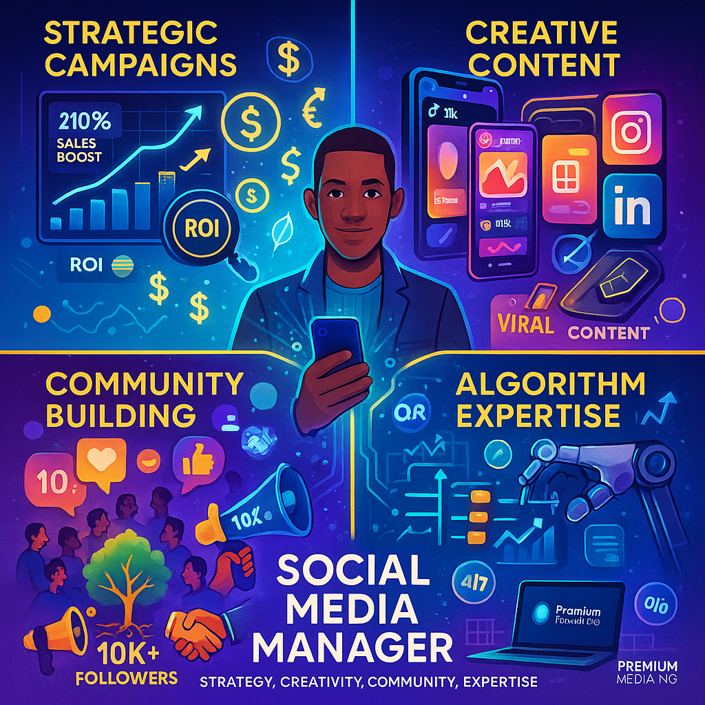 Premium Media NG as a Social Media Manager & Digital Marketer