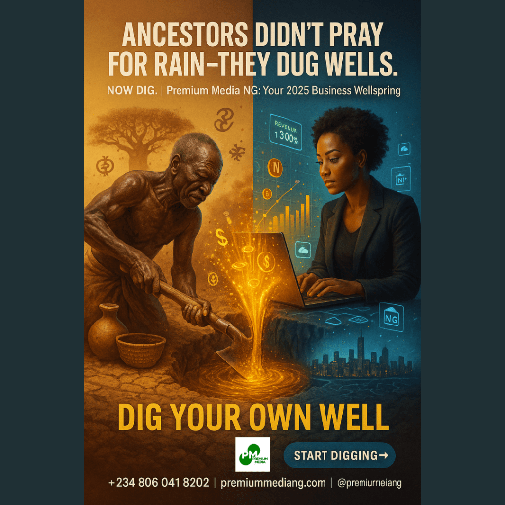 Ancestors didn't Pray for Rain - They Dug Wells. Now dig