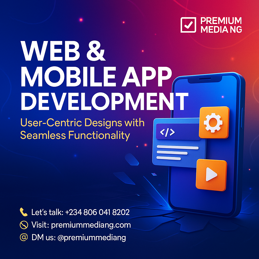 Web & Mobile App Development – User-Centric Designs with Seamless Functionality