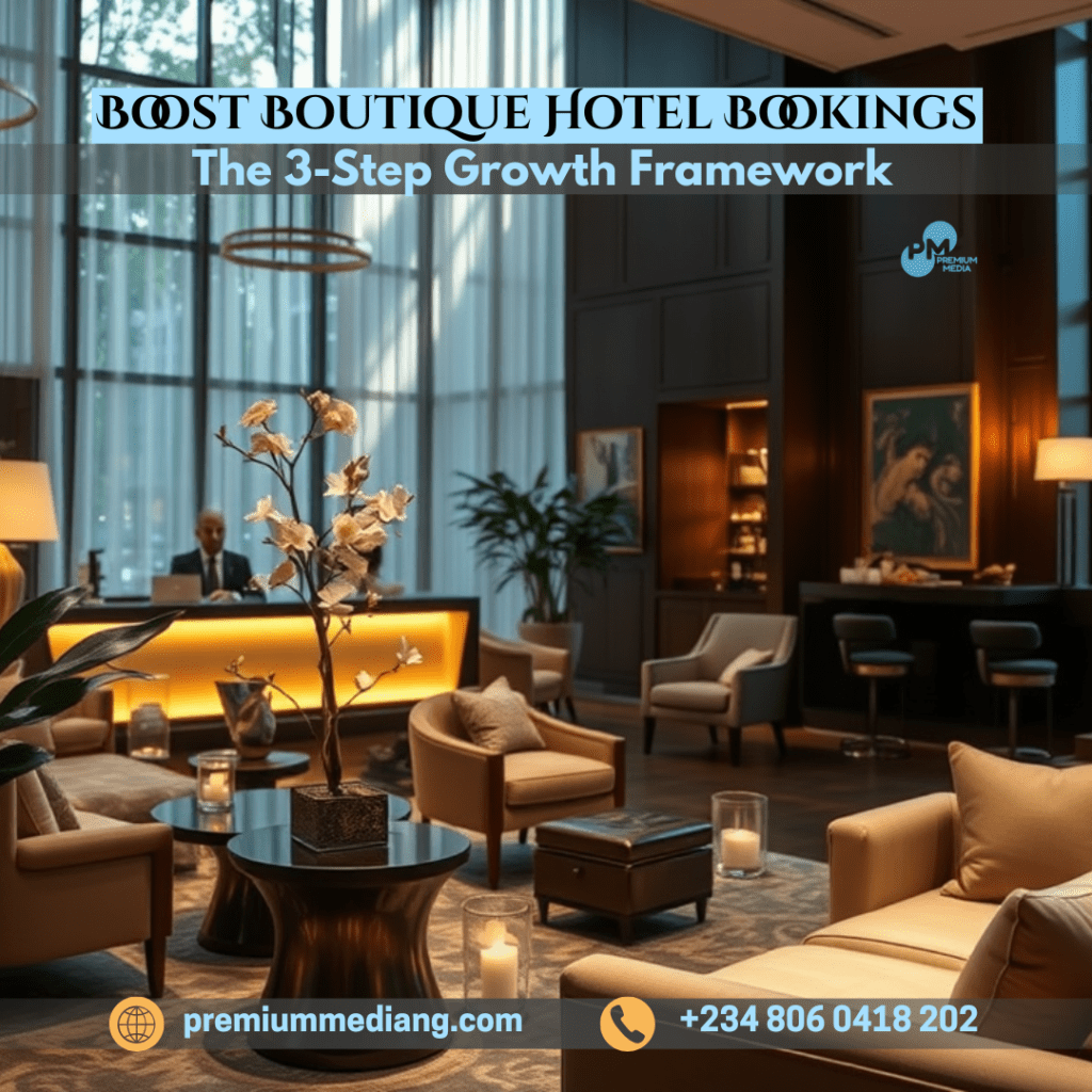 Boost Boutique Hotel Bookings: The 3-Step Growth Framework